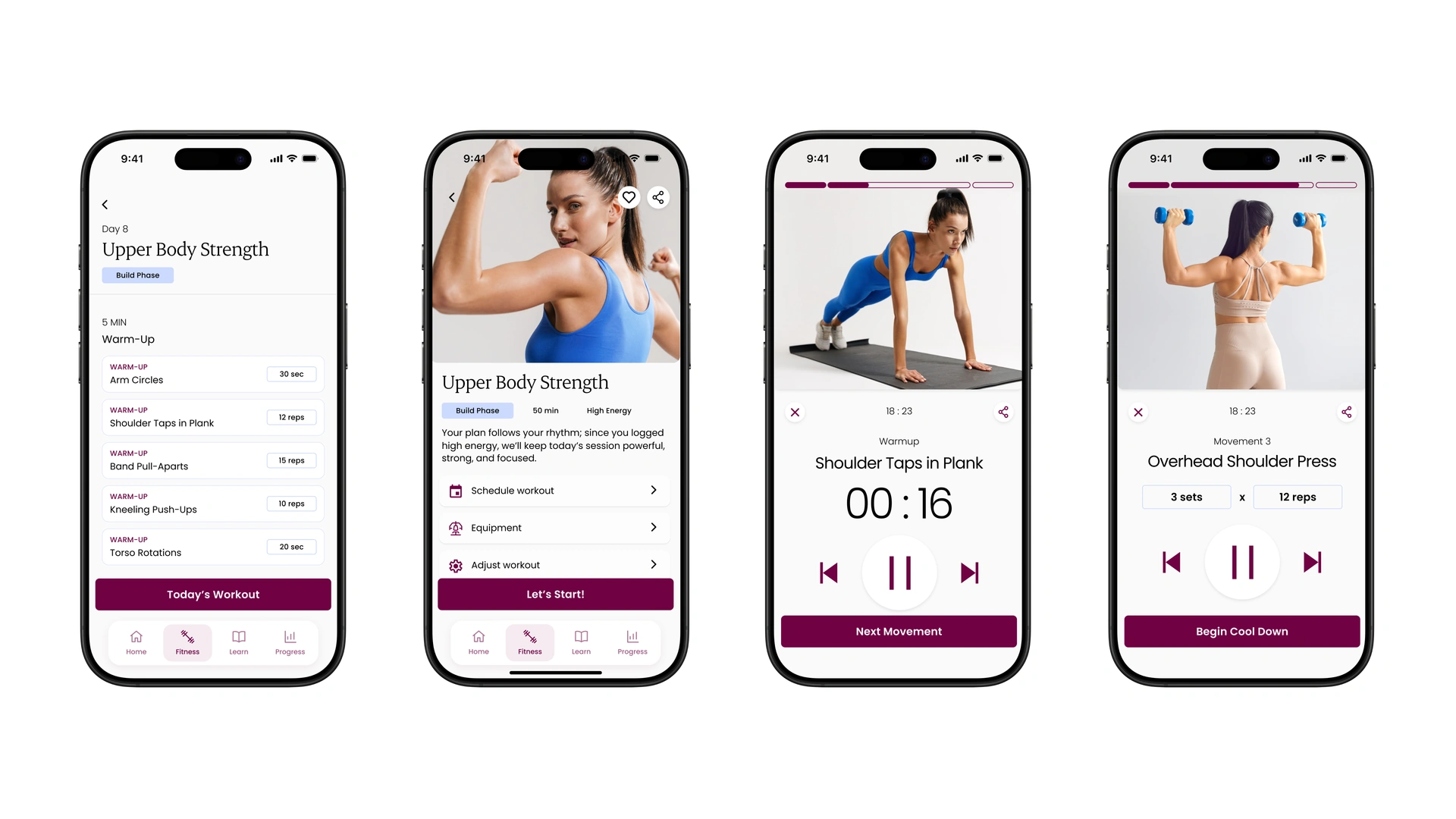 Nalu workout plan, exercise overview, timed workout, and step-by-step movement guidance