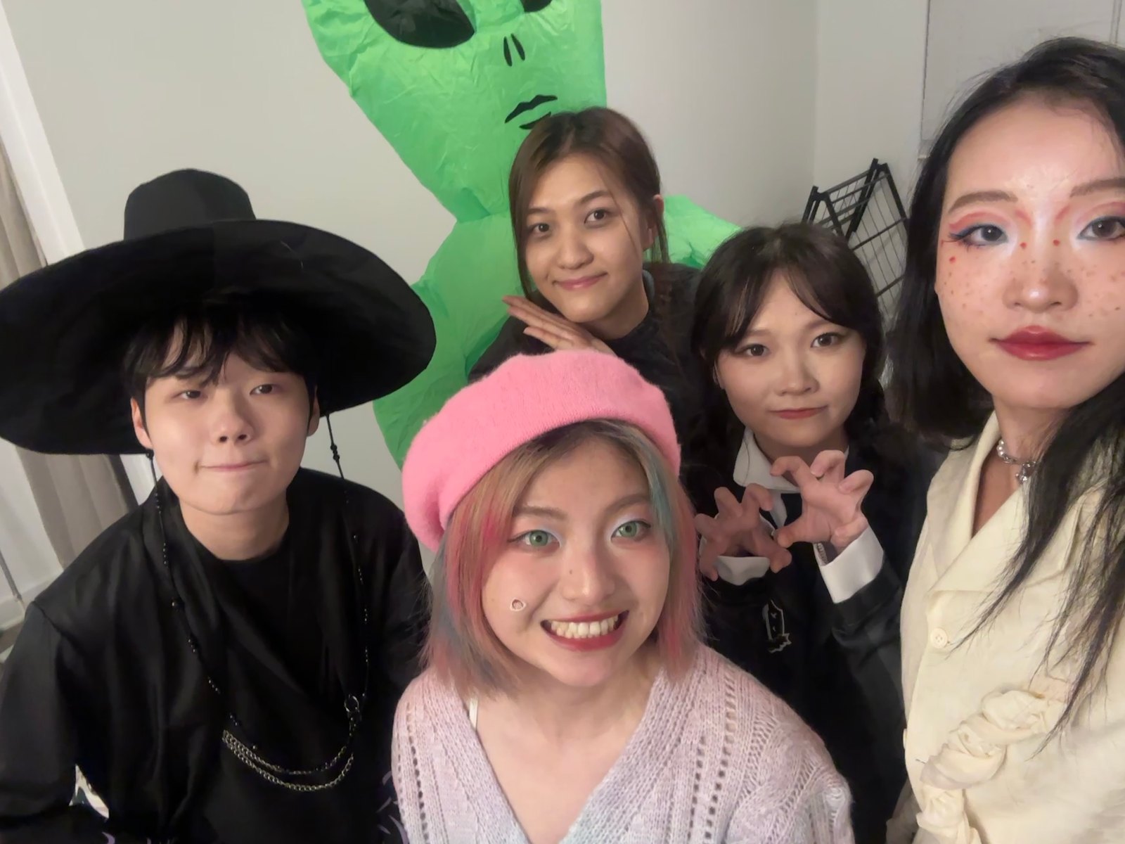 A costume gathering with friends